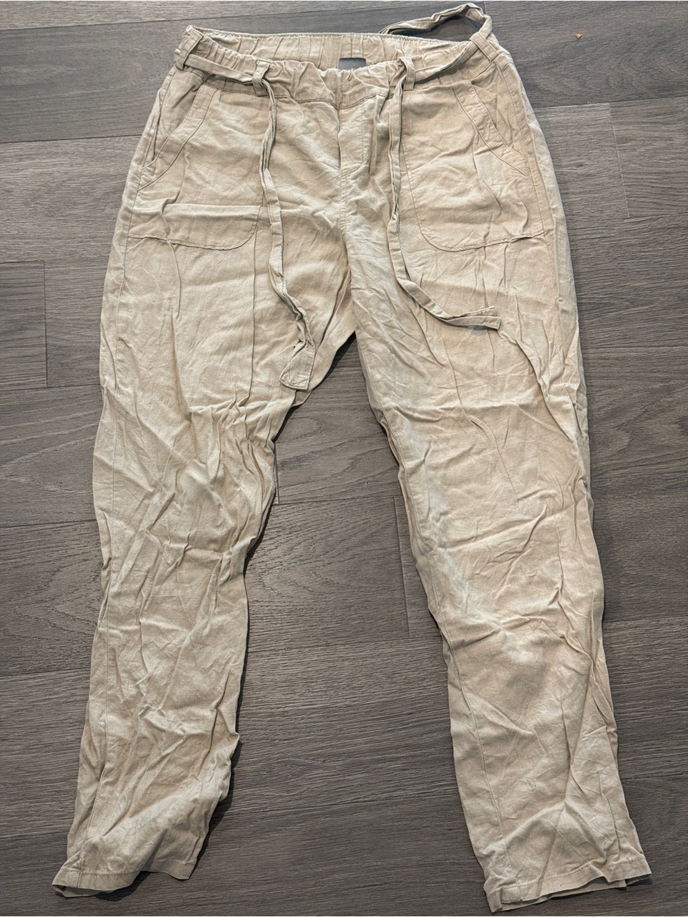 Soho Khaki Linen Pants size Small